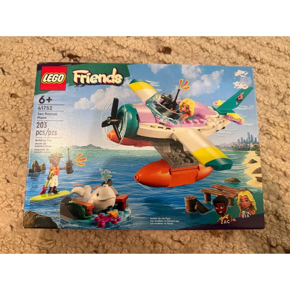 LEGO Friends Sea Rescue Plane 41752 New Sealed 203 Pieces